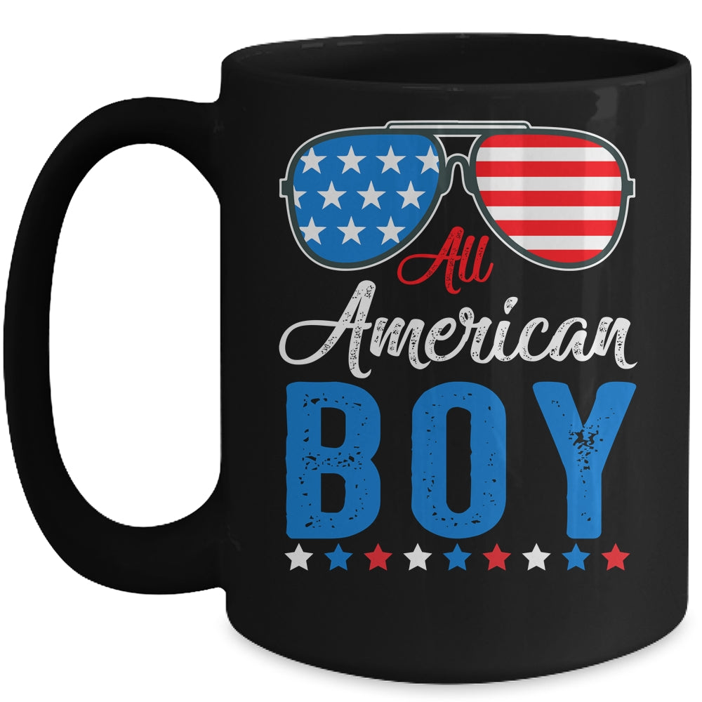 All American Boy 4th Of July Boy Kids Teens Sunglasses Mug | siriusteestore