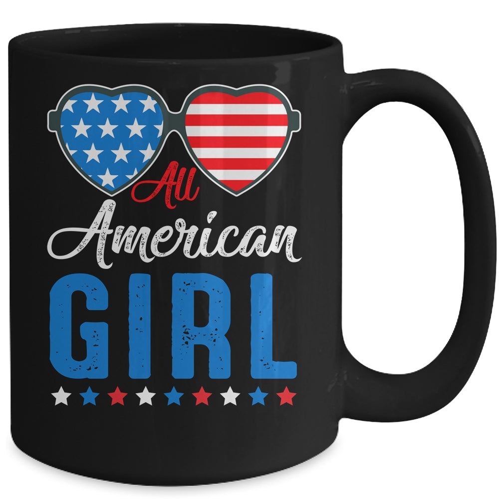 All American Girl 4th Of July Girls Kids Teens Sunglasses Mug | siriusteestore