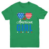 All American Girl 4th Of July Girls Kids Teens Sunglasses Youth Shirt | siriusteestore
