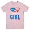 All American Girl 4th Of July Girls Kids Teens Sunglasses Youth Shirt | siriusteestore
