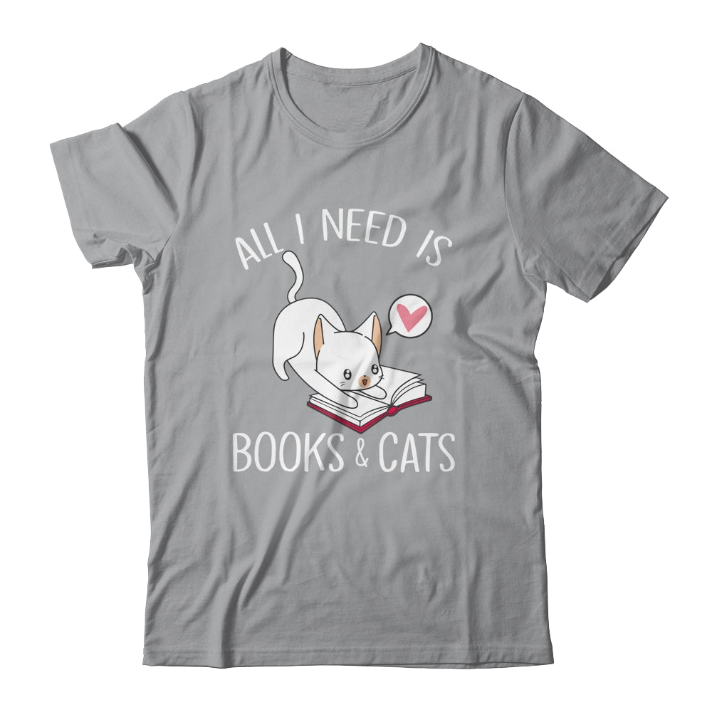 All I Need Is Books And Cats Mom Lover Shirt & Tank Top | siriusteestore