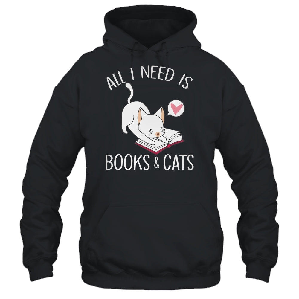 All I Need Is Books And Cats Mom Lover Shirt & Tank Top | siriusteestore