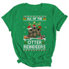 All Of The Otter Reindeer Ugly Christmas Sweater Gift Shirt & Sweatshirt | siriusteestore