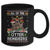 All Of The Otter Reindeer Ugly Christmas Sweater Gift Mug | siriusteestore