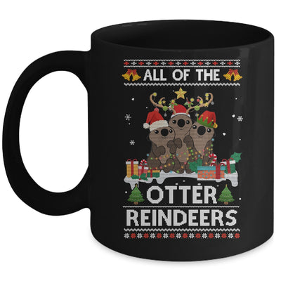 All Of The Otter Reindeer Ugly Christmas Sweater Gift Mug | siriusteestore