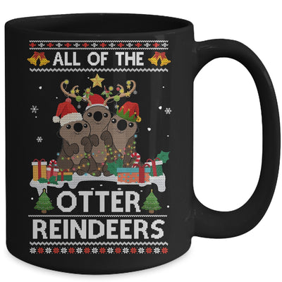 All Of The Otter Reindeer Ugly Christmas Sweater Gift Mug | siriusteestore