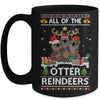 All Of The Otter Reindeer Ugly Christmas Sweater Gift Mug | siriusteestore