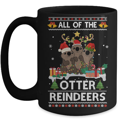 All Of The Otter Reindeer Ugly Christmas Sweater Gift Mug | siriusteestore