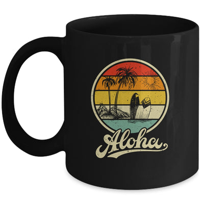 Aloha Hawaii Hawaiian For Boys Girls Palm Tree Surf Mug | siriusteestore