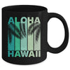 Aloha Hawaii Hawaiian Island Palm Beach Retro Mug | siriusteestore