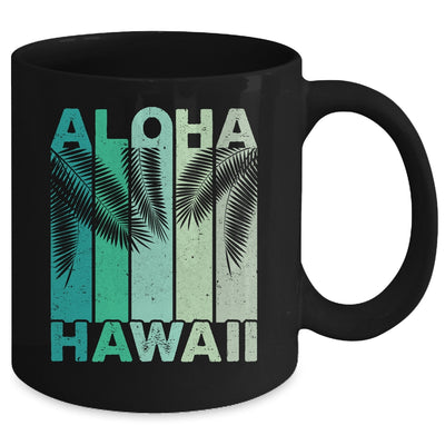 Aloha Hawaii Hawaiian Island Palm Beach Retro Mug | siriusteestore