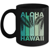 Aloha Hawaii Hawaiian Island Palm Beach Retro Mug | siriusteestore