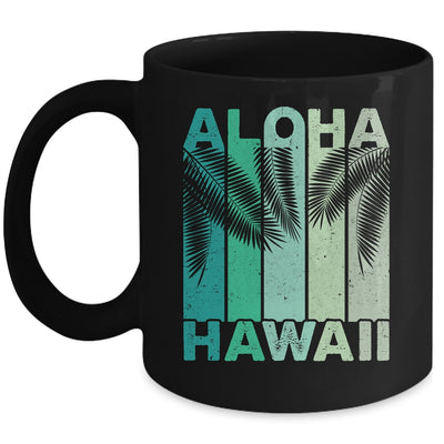 Aloha Hawaii Hawaiian Island Palm Beach Retro Mug | siriusteestore