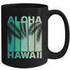 Aloha Hawaii Hawaiian Island Palm Beach Retro Mug | siriusteestore
