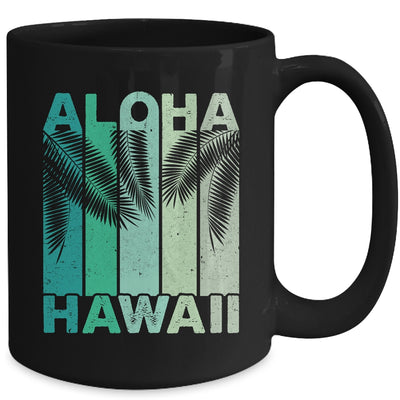 Aloha Hawaii Hawaiian Island Palm Beach Retro Mug | siriusteestore