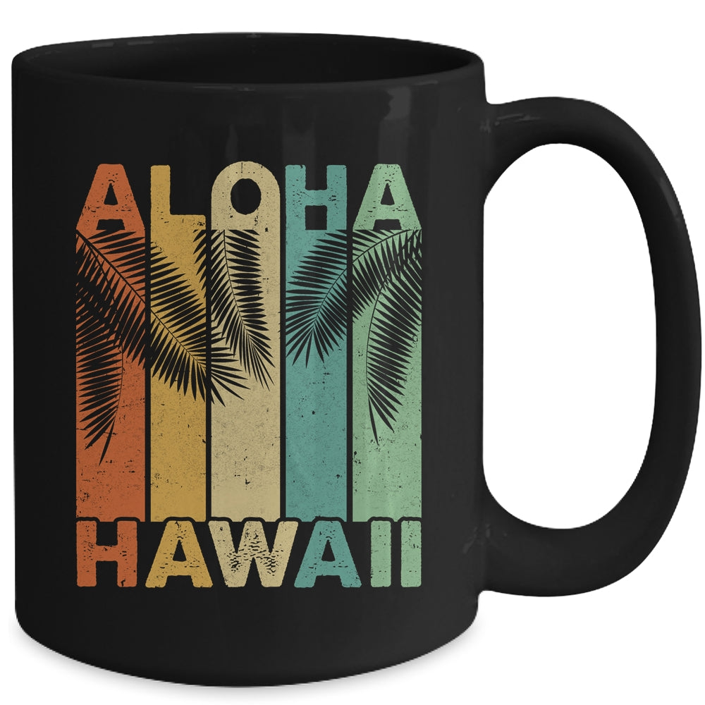 Aloha Hawaii Hawaiian Island Palm Beach Vintage Mug | siriusteestore