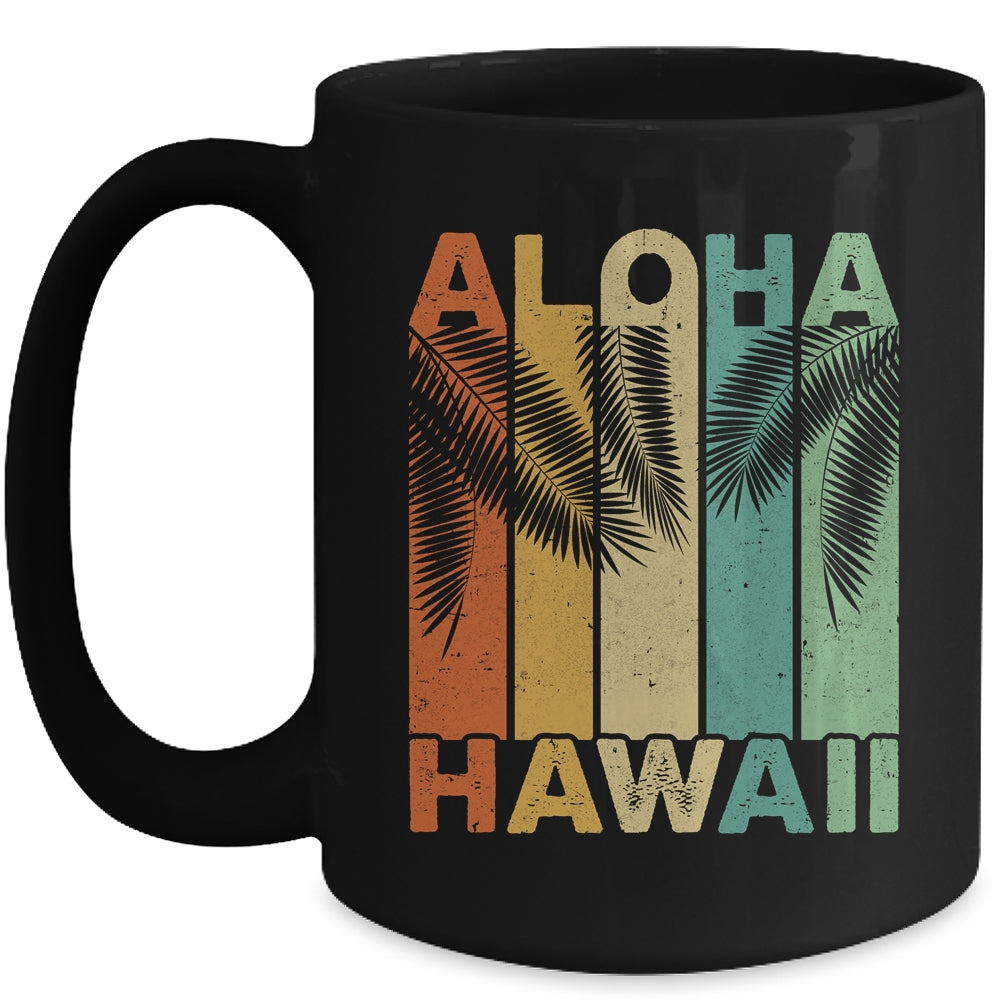 Aloha Hawaii Hawaiian Island Palm Beach Vintage Mug | siriusteestore