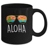 Aloha Hawaii Hawaiian Island Sunglasses Palm Trees Beach Mug | siriusteestore