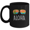 Aloha Hawaii Hawaiian Island Sunglasses Palm Trees Beach Mug | siriusteestore