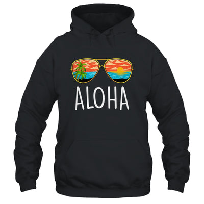 Aloha Hawaii Hawaiian Island Sunglasses Palm Trees Beach Shirt & Tank Top | siriusteestore