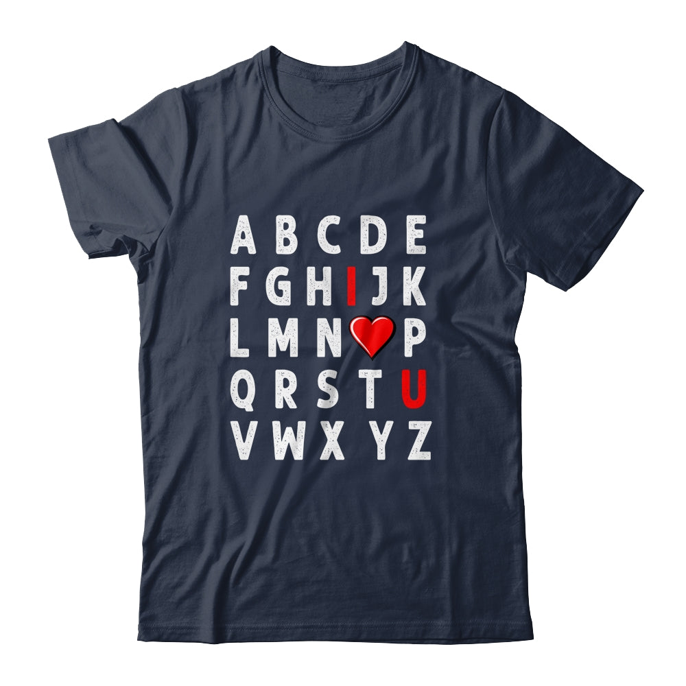 Alphabet Abc I Love You Valentines Day Heart Funny Teacher Shirt & Hoodie | siriusteestore