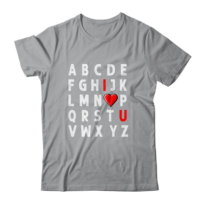Alphabet Abc I Love You Valentines Day Heart Funny Teacher Shirt & Hoodie | siriusteestore