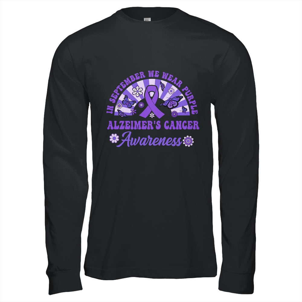 Alzheimer's Awareness In September We Wear Purple Groovy Shirt & Hoodie | siriusteestore