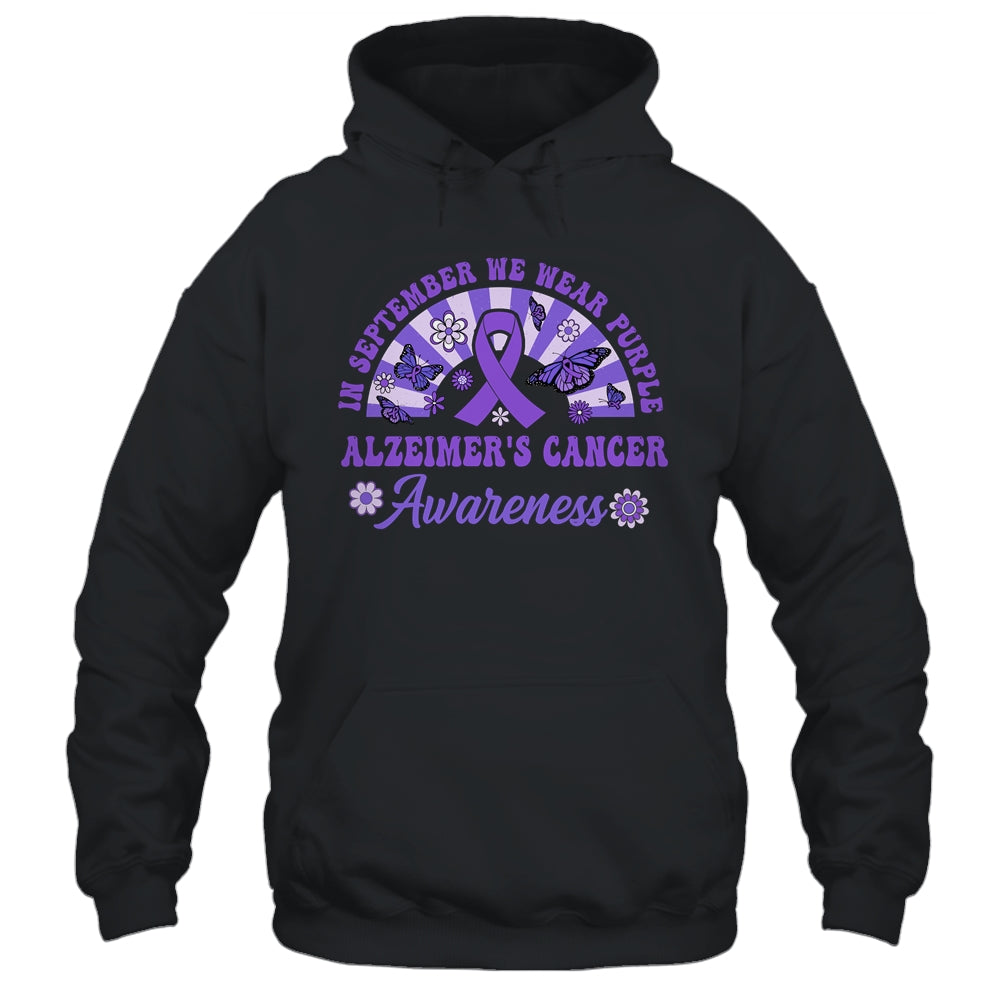 Alzheimer's Awareness In September We Wear Purple Groovy Shirt & Hoodie | siriusteestore
