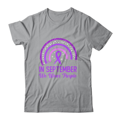 Alzheimer's Awareness In September We Wear Purple Rainbow Shirt & Hoodie | siriusteestore