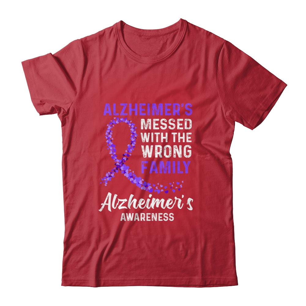 Alzheimer's Awareness Messed With The Wrong Family Support Shirt & Hoodie | siriusteestore