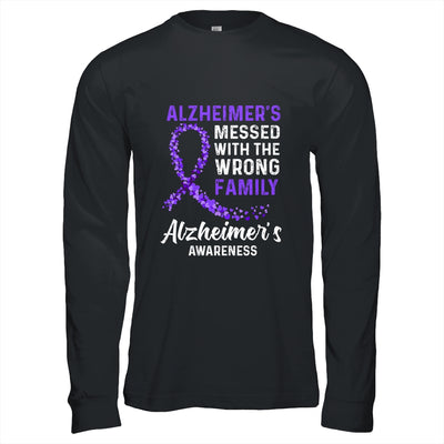 Alzheimer's Awareness Messed With The Wrong Family Support Shirt & Hoodie | siriusteestore