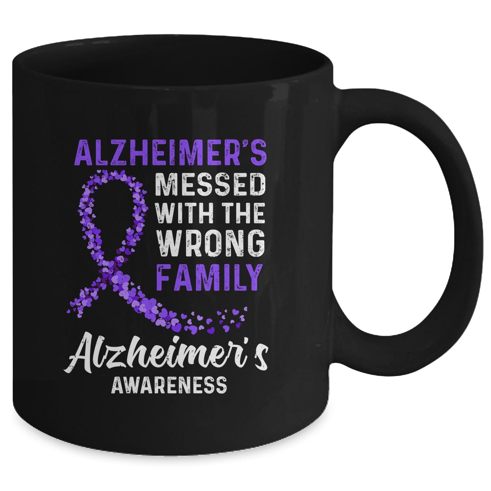 Alzheimer's Awareness Messed With The Wrong Family Support Mug | siriusteestore