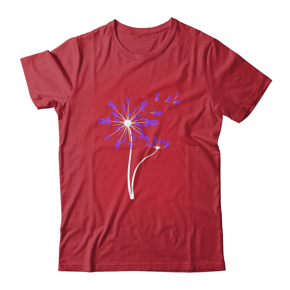 Alzheimer's Lupus Epilepsy Awareness Dandelion Purple Ribbon Shirt & Tank Top | siriusteestore