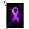 Alzheimer's Pancreatic Cystic Fibrosis Epilepsy Fibromyalgia Lupus Cancer Awareness Flag Purple Ribbon | siriusteestore
