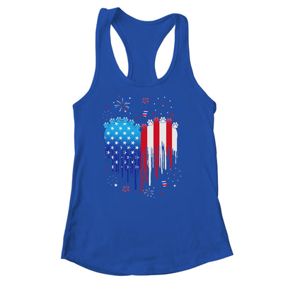 American Dog Cat USA Flag Distressed 4th Of July Shirt & Tank Top | siriusteestore