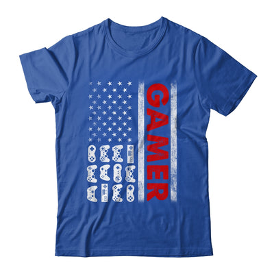 American Flag Funny Gamer Video Games Boys Men Gaming Shirt & Hoodie | siriusteestore