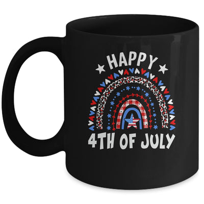 American Flag Rainbow Happy 4th Of July USA Mug | siriusteestore