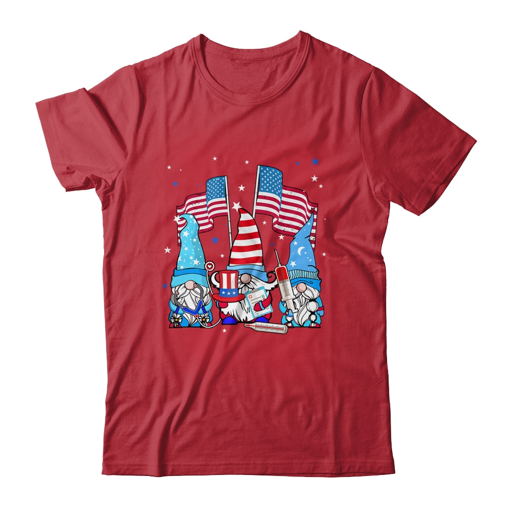 American Gnomes Nurse 4th Of July patriotic Women Shirt & Tank Top | siriusteestore