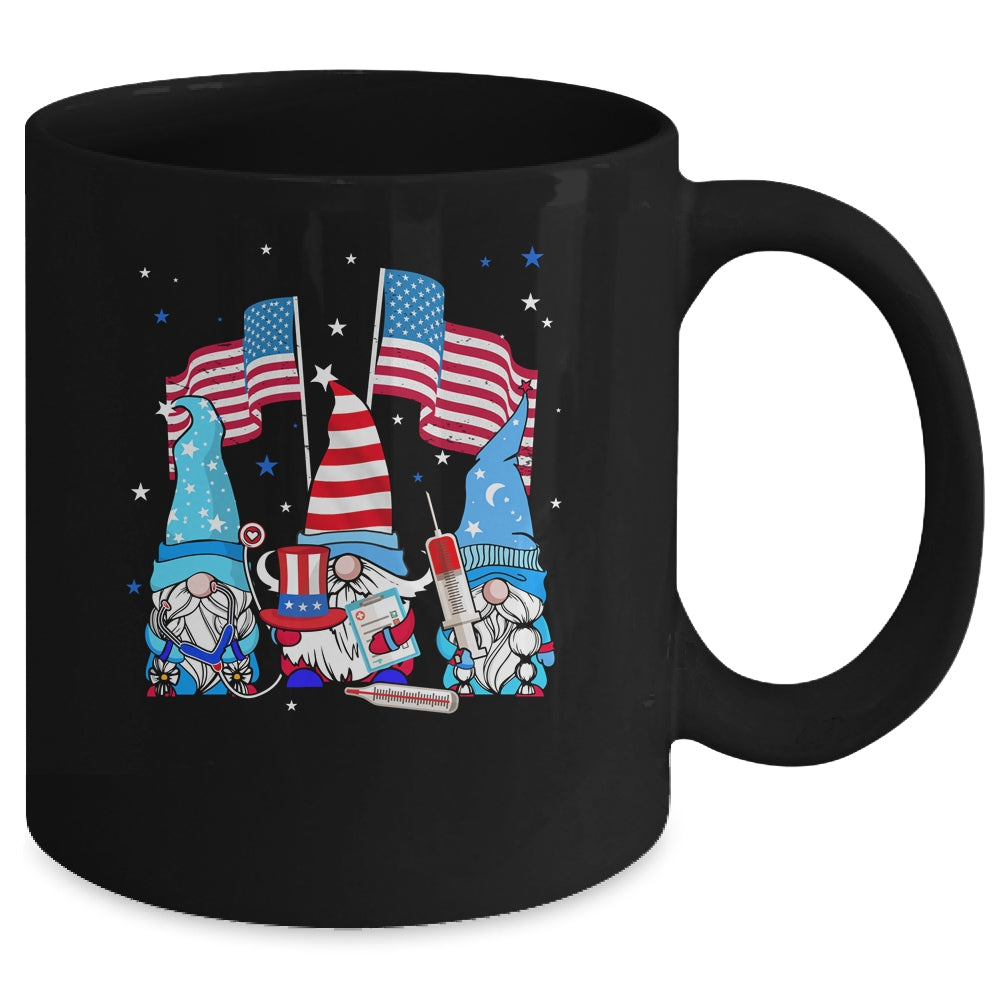 American Gnomes Nurse 4th Of July patriotic Women Mug | siriusteestore
