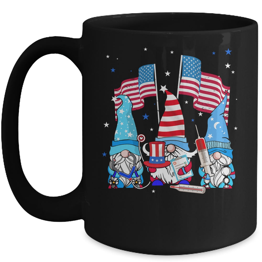 American Gnomes Nurse 4th Of July patriotic Women Mug | siriusteestore