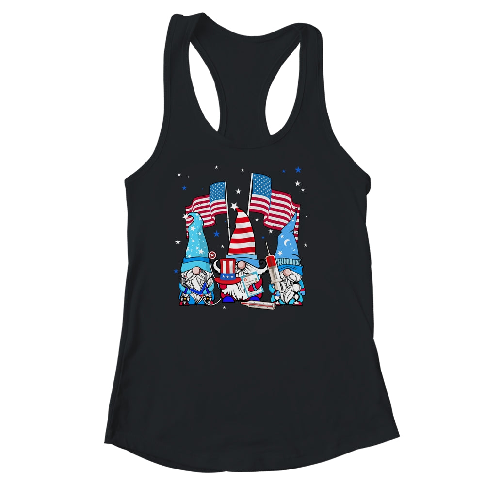 American Gnomes Nurse 4th Of July patriotic Women Shirt & Tank Top | siriusteestore