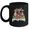 American Pitbull Terrier Christmas Lights Santa Elf Reindeer Mug | siriusteestore
