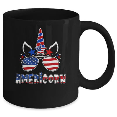 Americorn Unicorn 4th of July Girls Kids American Mug | siriusteestore