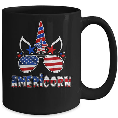 Americorn Unicorn 4th of July Girls Kids American Mug | siriusteestore
