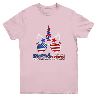 Americorn Unicorn 4th of July Girls Kids American Youth Shirt | siriusteestore