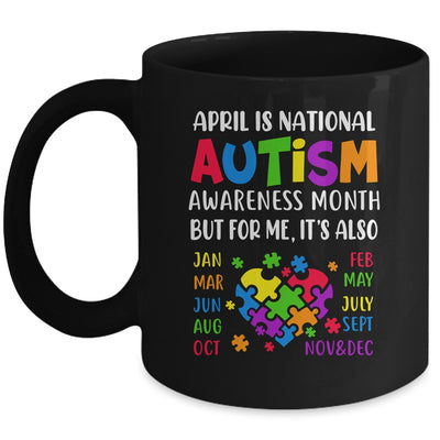 April Is National Autism Awareness Month Boy Girl Women Mug | siriusteestore