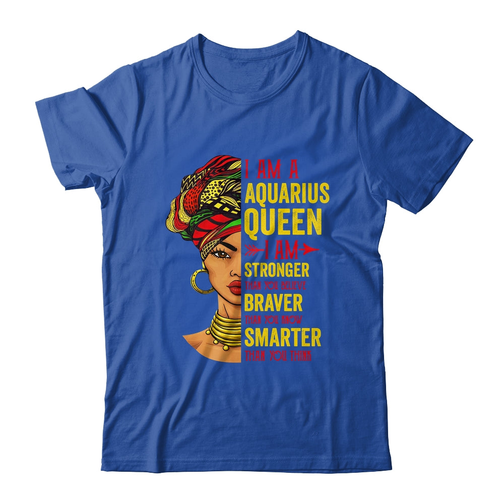 Aquarius Queen I Am Stronger Birthday For Aquarius Zodiac Shirt & Tank Top | siriusteestore