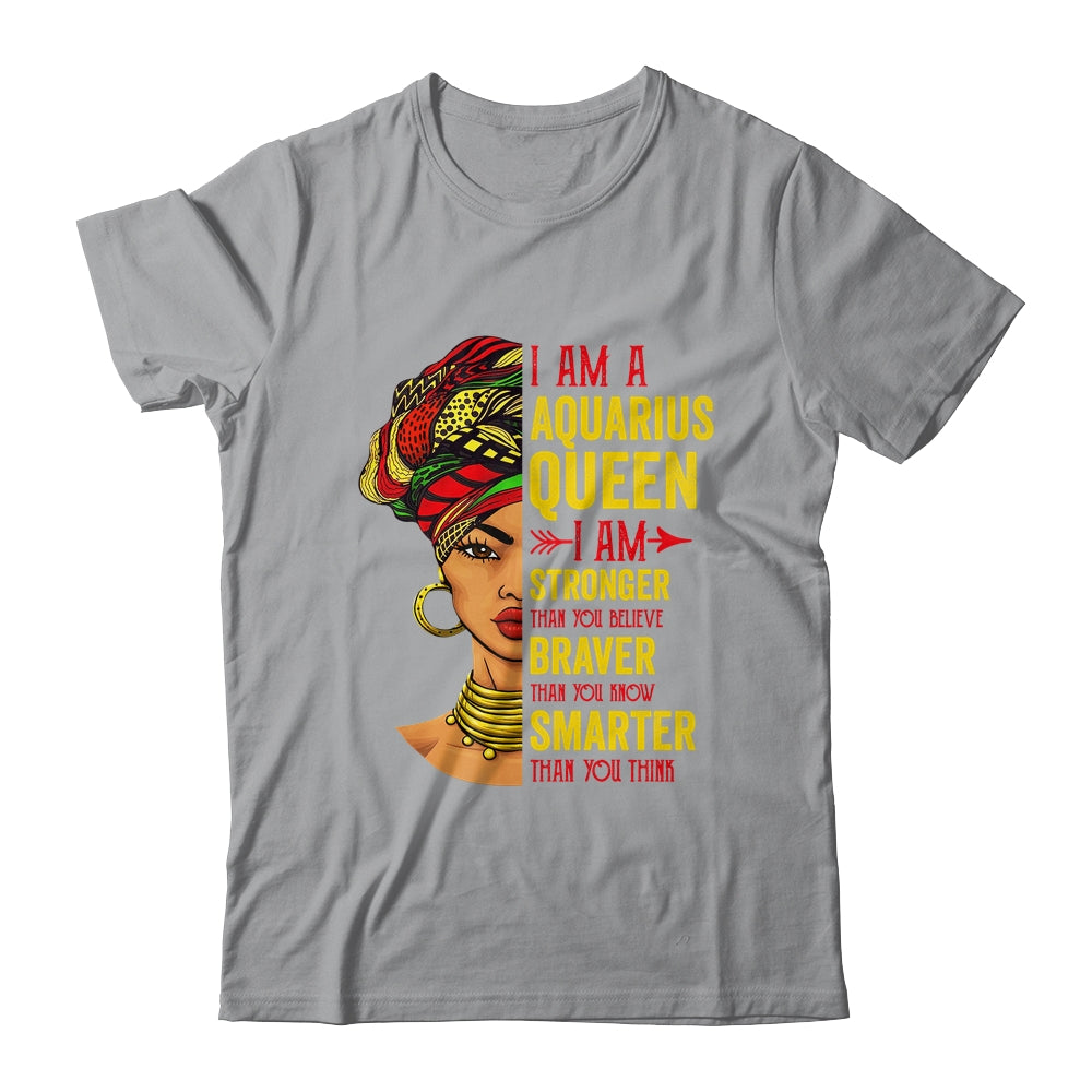 Aquarius Queen I Am Stronger Birthday For Aquarius Zodiac Shirt & Tank Top | siriusteestore