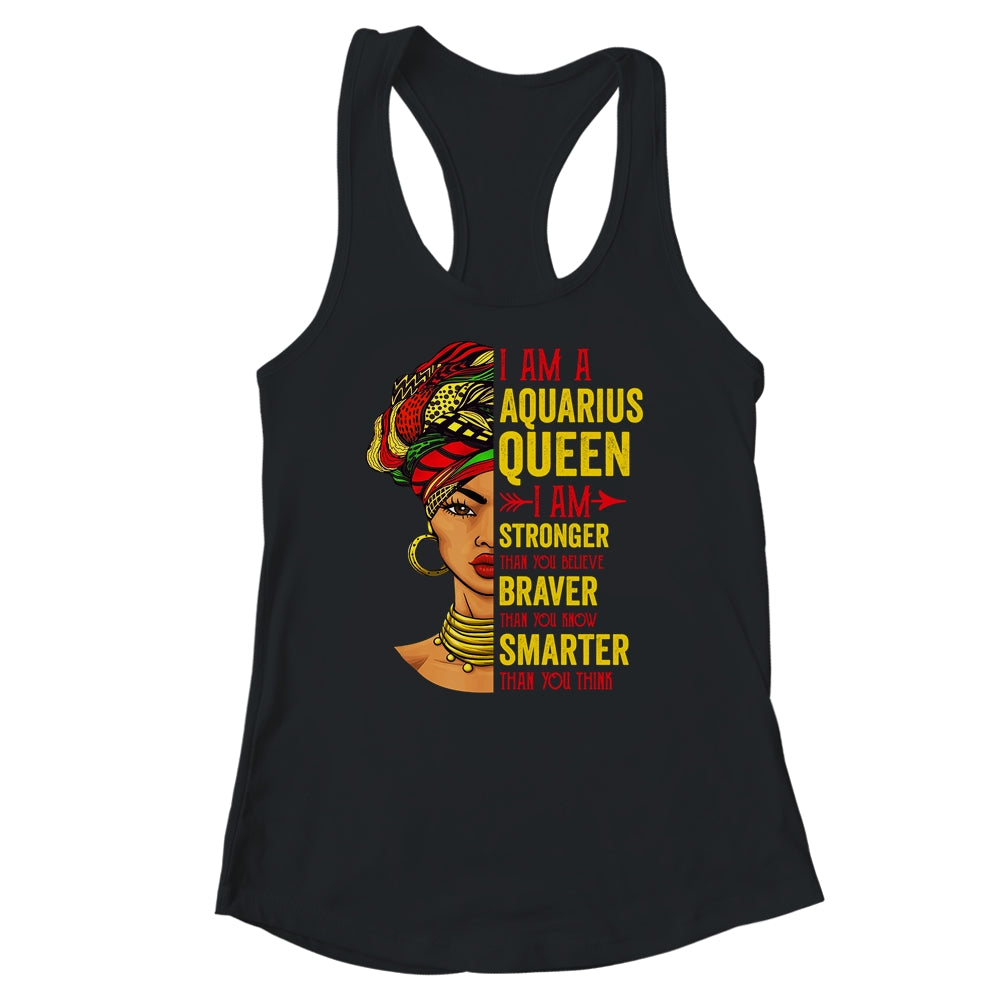 Aquarius Queen I Am Stronger Birthday For Aquarius Zodiac Shirt & Tank Top | siriusteestore