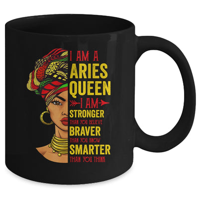 Aries Queen I Am Stronger Birthday For Aries Zodiac Mug | siriusteestore